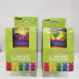 2pack  50 Counting Bears with 5 Cups